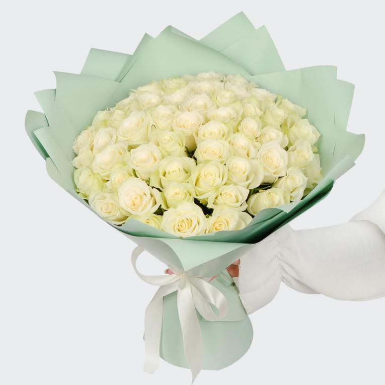 Букет из 51 розы Ветер Тосканы
