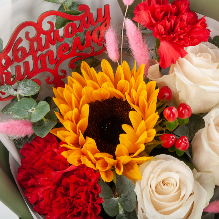 Букет Цветочный букварь