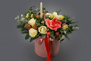 Букет в коробке Праздник для двоих