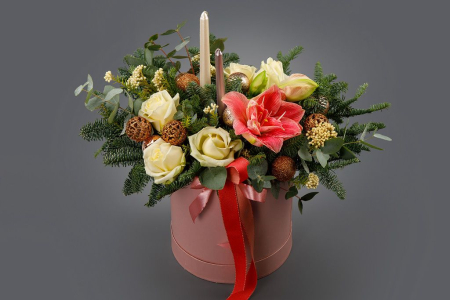 Букет в коробке Праздник для двоих