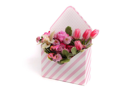 Букет Розовый ветер в конверте