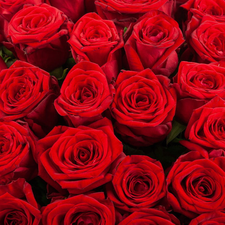 Букет из 101 розы в фоамиране Красная молния