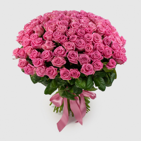 Букет из 101 розы Цвет сердца