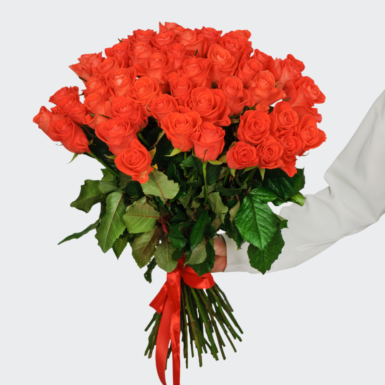 Букет 51 роза Вау