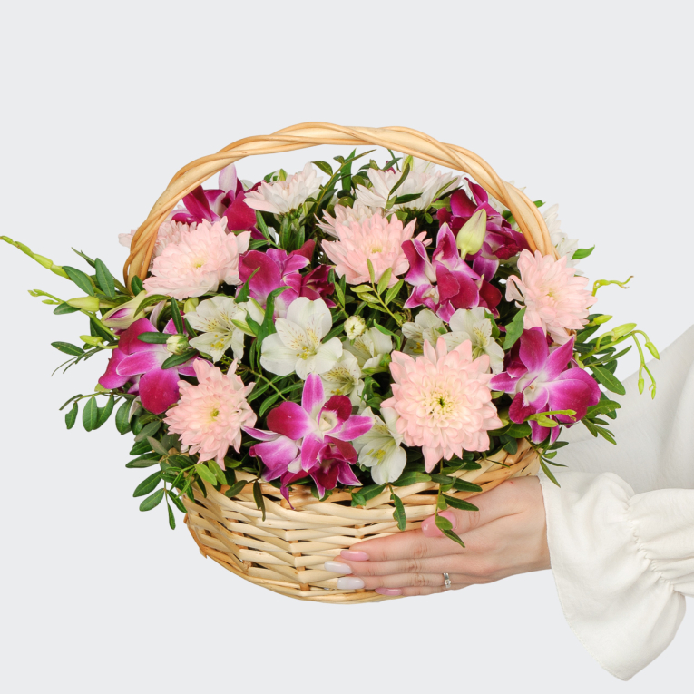 Букет в корзине Безмятежность