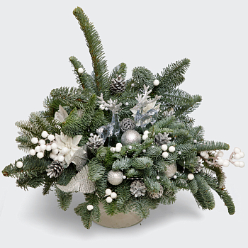 Композиция в вазе Вечерний иней