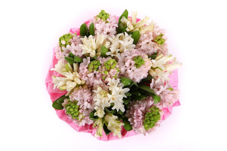 Букет Безмятежный ангел в шляпной коробке