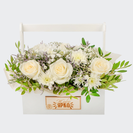 Букет в ящике Высокие чувства