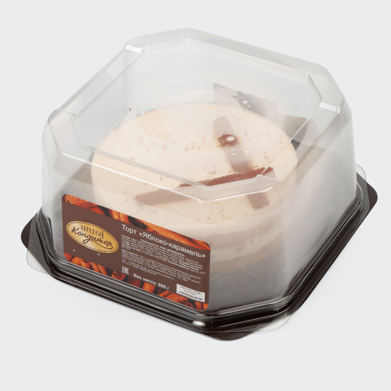 Торт бисквитный «Яблоко - Карамель» (Народный кондитер