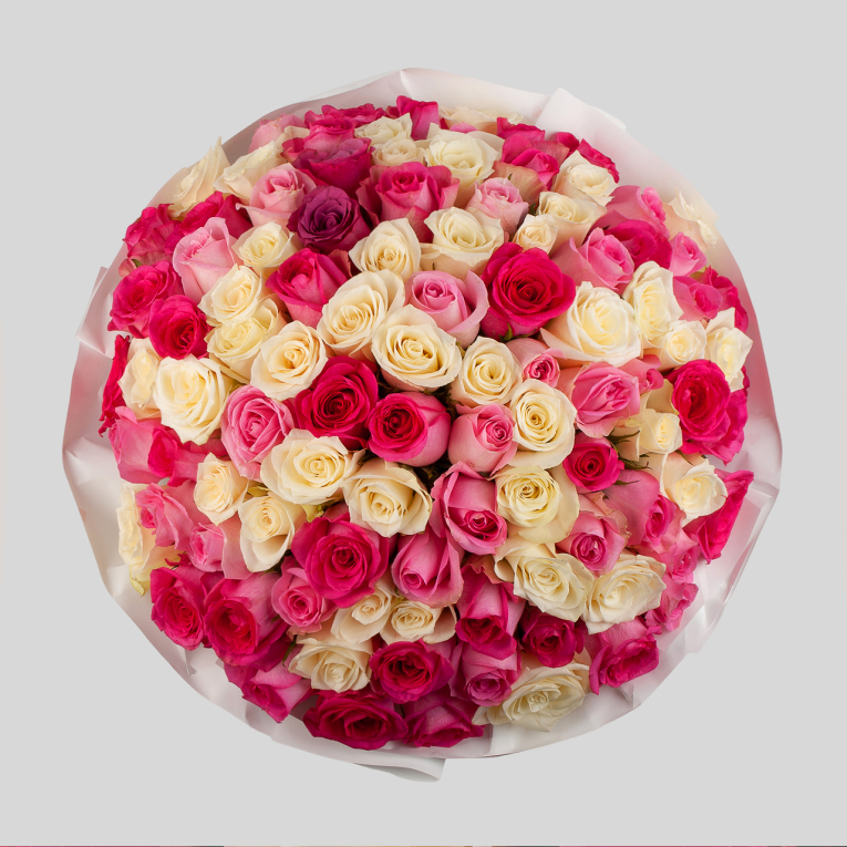 Букет из 101 розы Наслаждения чувствами