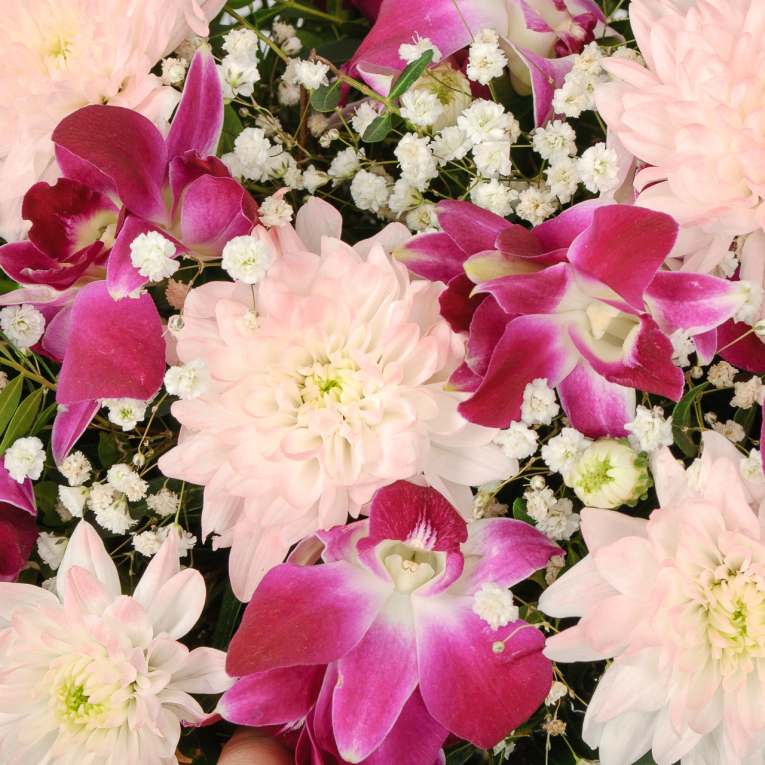 Букет в корзине Тропа славы