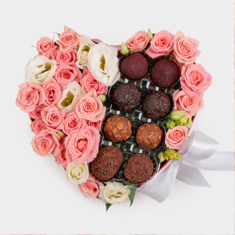 Композиция в коробке Сладкое счастье