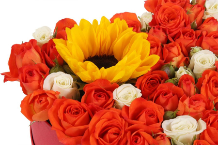 Букет Лето в Севилье в коробке