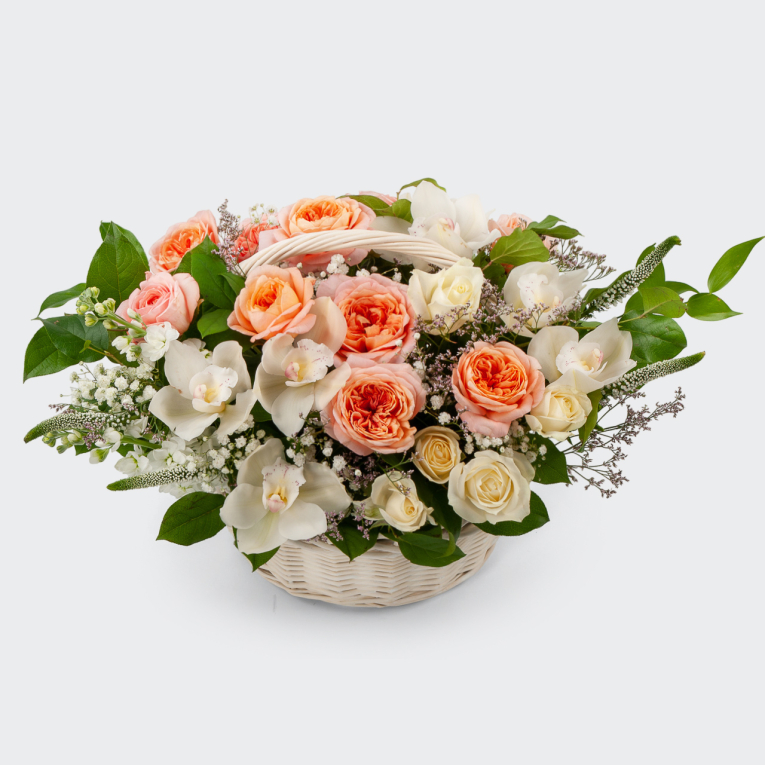 Букет в корзине Небесный дар