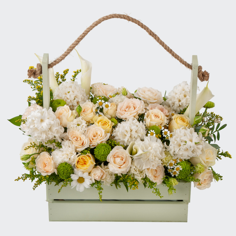 Букет в ящике Французский сад