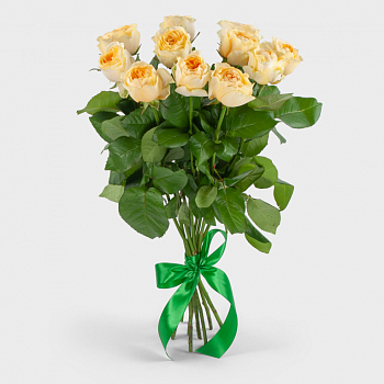 Букет 11 роз Крем и сливки