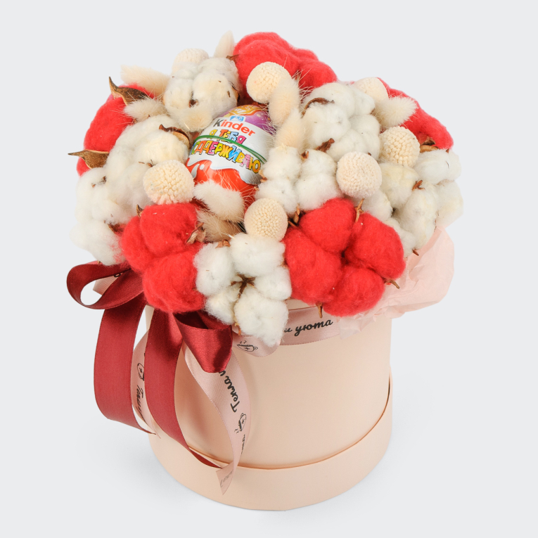 Цветы в коробке Теплота чувств