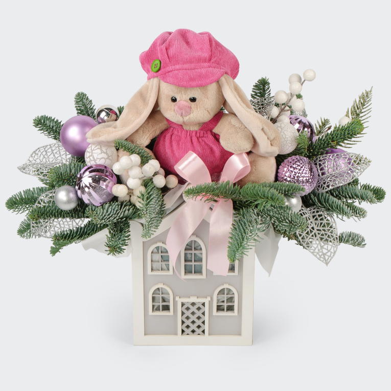 Композиция Зимний зайчик