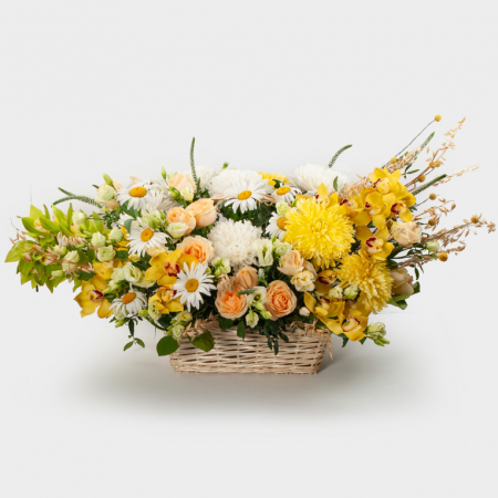 Букет в корзине Огни Авалона