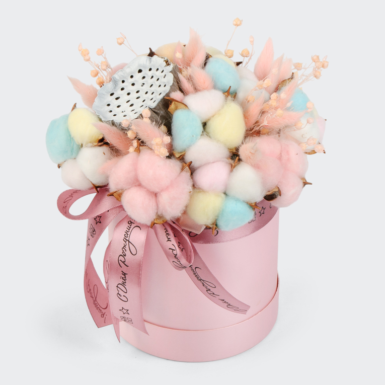 Цветы в коробке Разноцветные сны