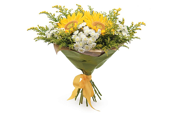 Букет с подсолнухами Учитель года