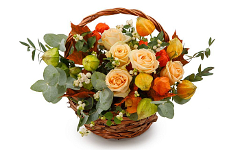 Букет в корзине Осенние дары