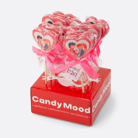 Леденец на палочке «Моему крашу»