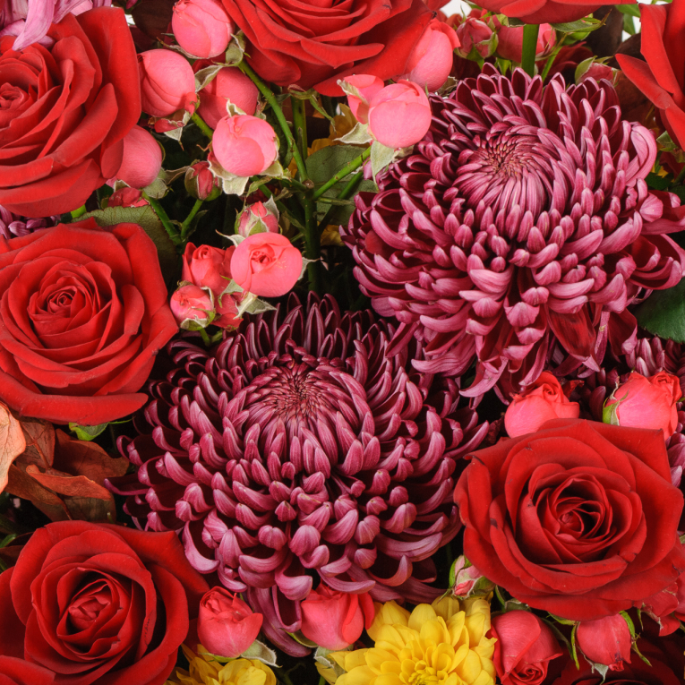 Букет в шляпной коробке Мираж