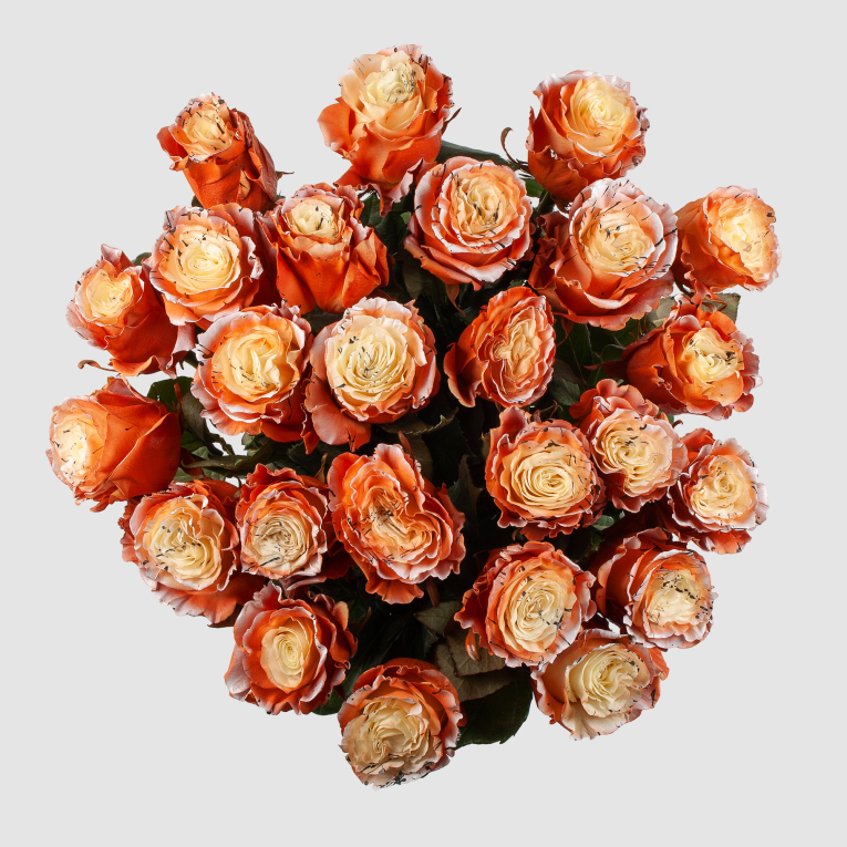 Букет 25 роз Золотые мгновения