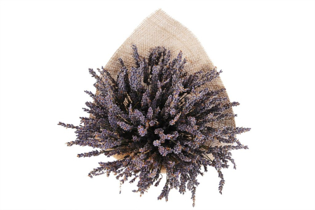 Букет из лаванды Аромат Прованса в мешковине с лентой