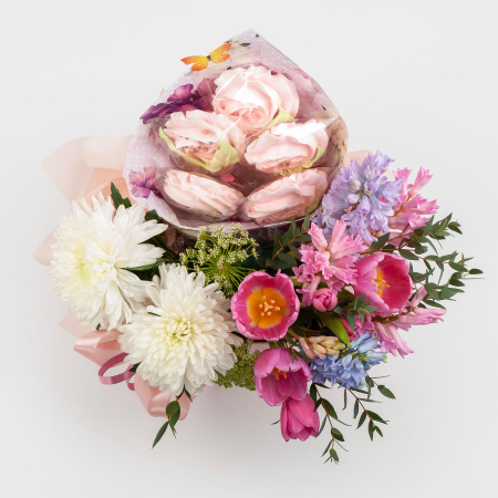 Композиция в кашпо Весенний дождь