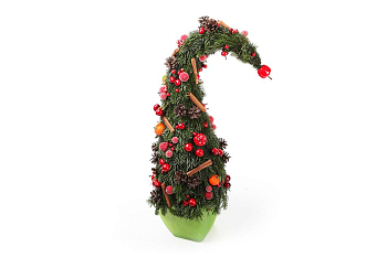 Букет Новогодний гном в кашпо