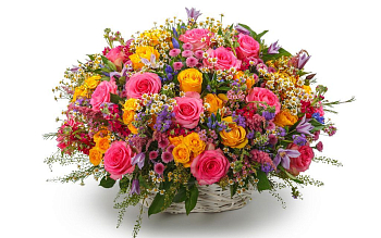 Букет в корзине Простое чудо