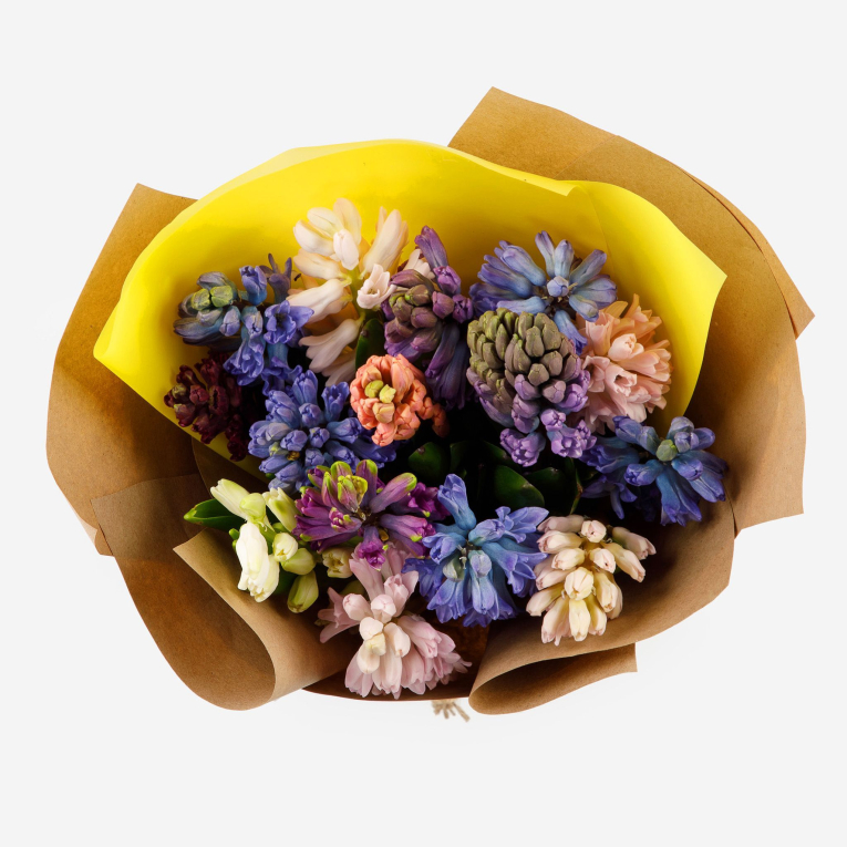 Букет гиацинтов Весенний ветер (15 шт)