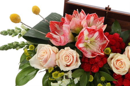 Букет Брызги солнца в кашпо