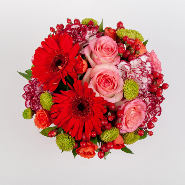 Букет в коробке Костер любви