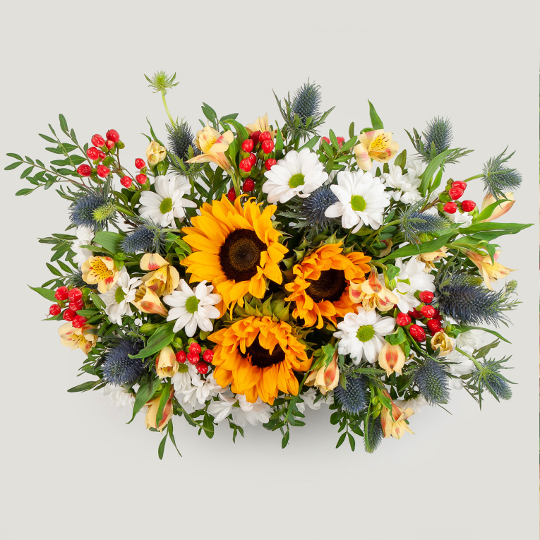 Букет в кашпо Волшебный фонарь