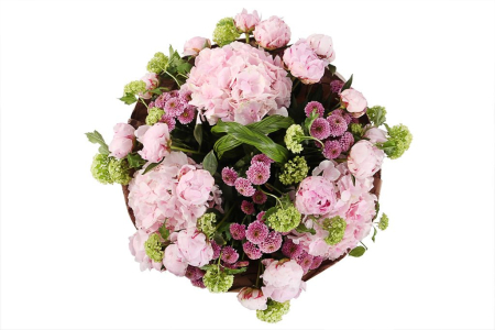 Букет с пионами Линии судьбы