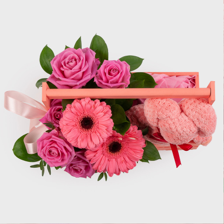 Композиция в кашпо Французский шик