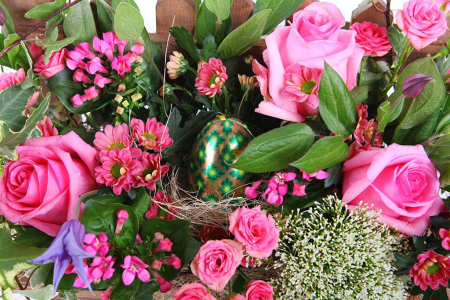 Композиция Весенняя скамья