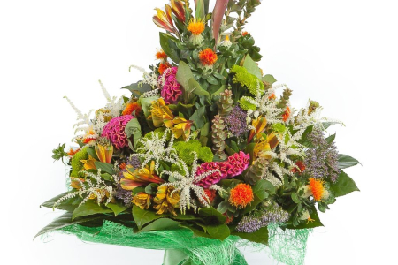 Букет с альстромериями Бриолин