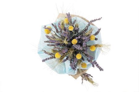 Букет с лавандой Звездные узоры