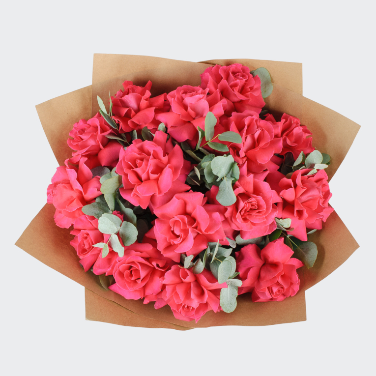 Букет из 15 малиновых роз Вечерняя серенада