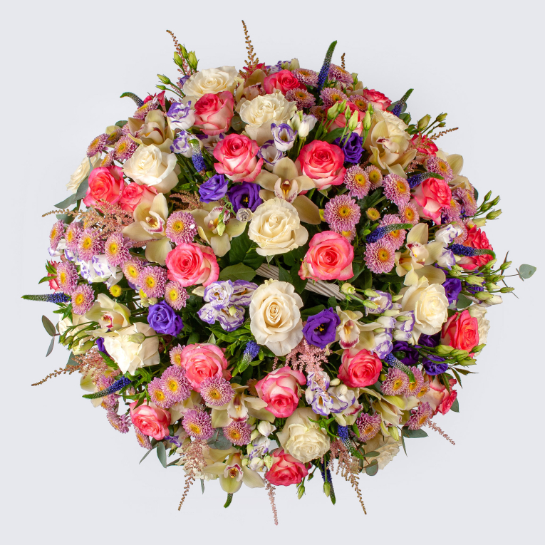 Букет в корзине Скарлетт О'Хара