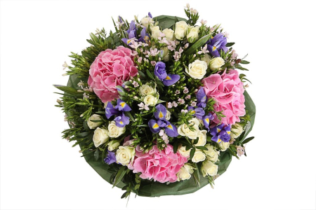 Букет с гортензиями Восторженный поклонник