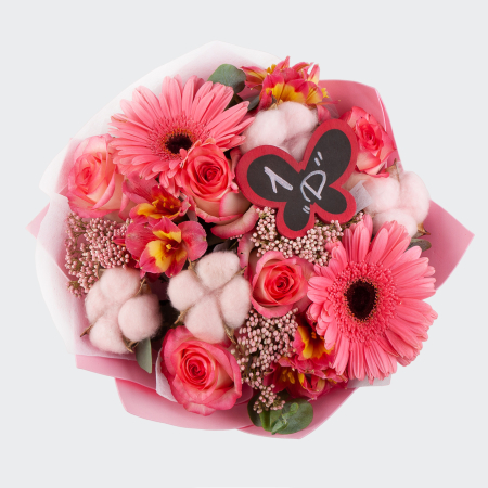 Букет Розовый калейдоскоп