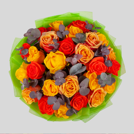 Букет роз Цветное настроение