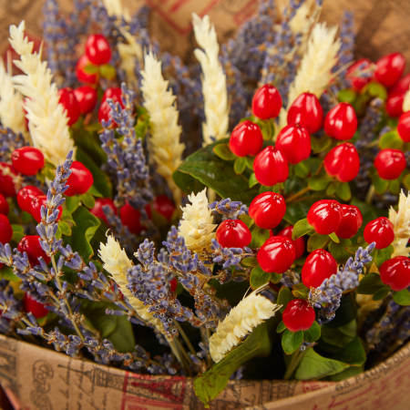 Букет с лавандой Краски зари
