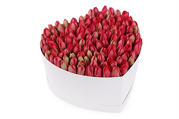 Композиция Весеннее вдохновение (макси), красная