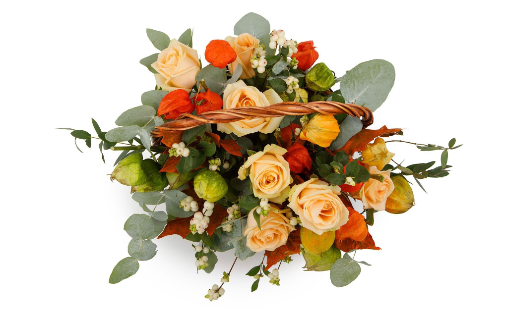 Букет в корзине Осенние дары